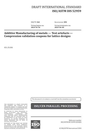 astm standard for lattice compression test|ISO/ASTM DIS 52959 .